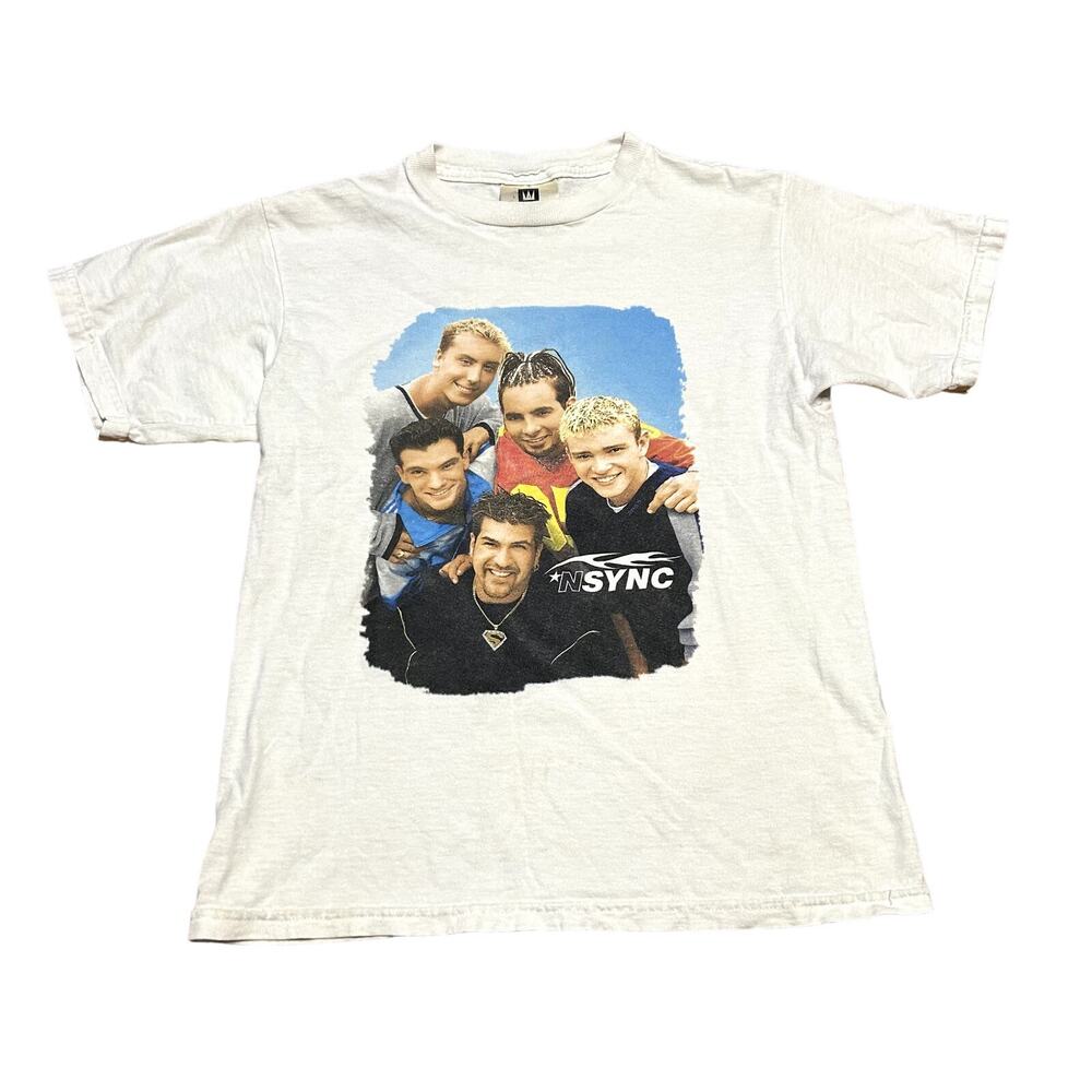 NSYNC Winterland Tag Tee Youth Size Medium Band Graphic Y2K Boy Band